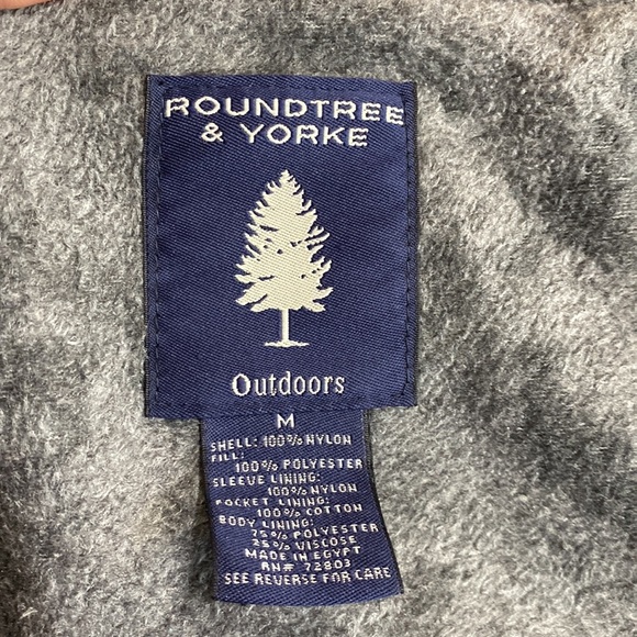 Roundtree & Yorke Men’s Fleece Lined Hooded Nylon Jacket - Picture 11 of 12